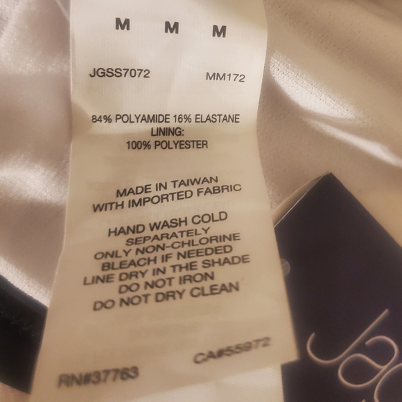 Jag Black Noir High Neck Bra/ Bikini Halter Top Criss-Cross Strap Back S… - Picture 8 of 10